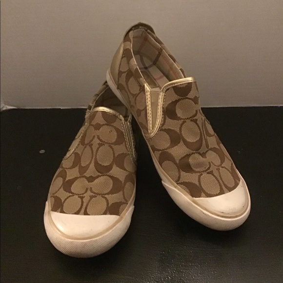 Coach Brown Beal Signature Slip on Loafer Sneakers - Picture 4 of 11